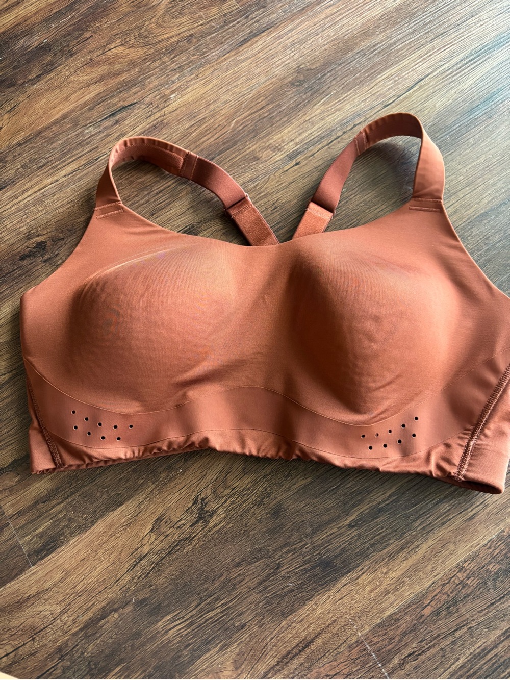 CALIA by Carrie Underwood Rust-Colored Wireless Molded Sports Bra